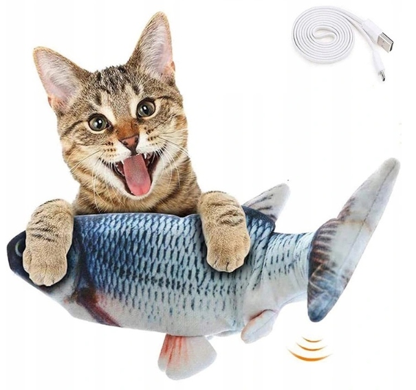 

Elektryczna Ryba Skacząca Zabawka Dla Kota 28 cm