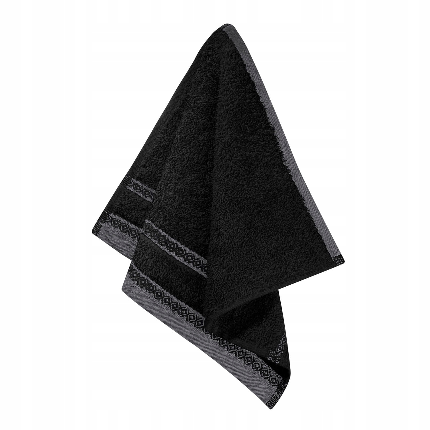 

Czarny Ręcznik 30x30 Welur 100% bawełna