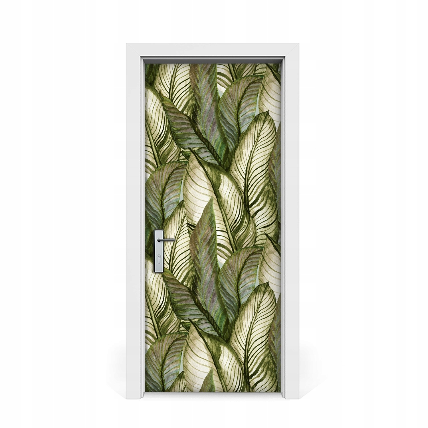 

Naklejka na drzwi okleina Monstera 85x205