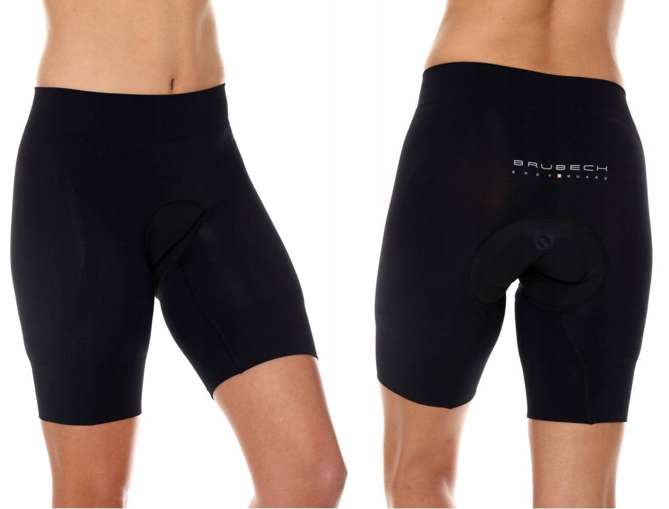 Damskie spodenki rowerowe Termoaktywne Brubeck LB1021W Wkładka AntiShock L