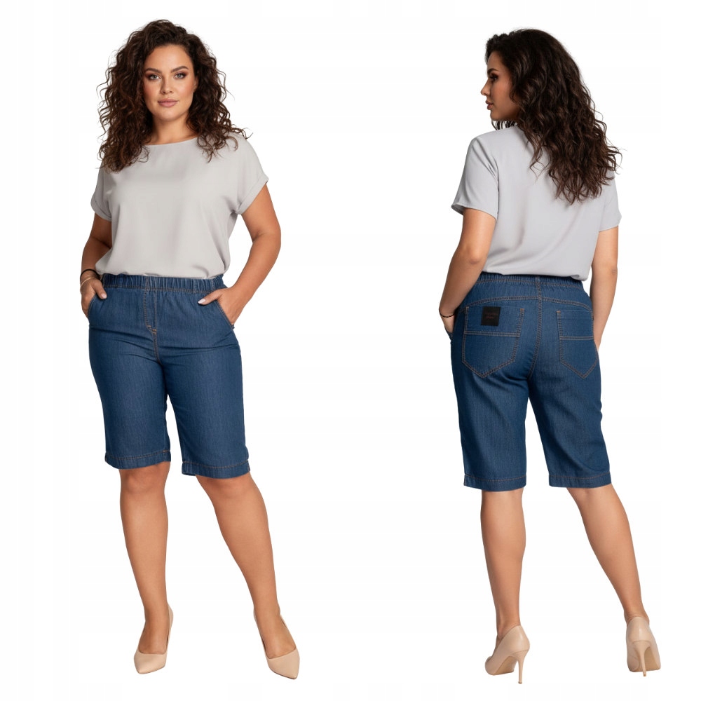 Bermudy Jeans Cevlar délka ke kolenům barva tmavě modrá velikost 48