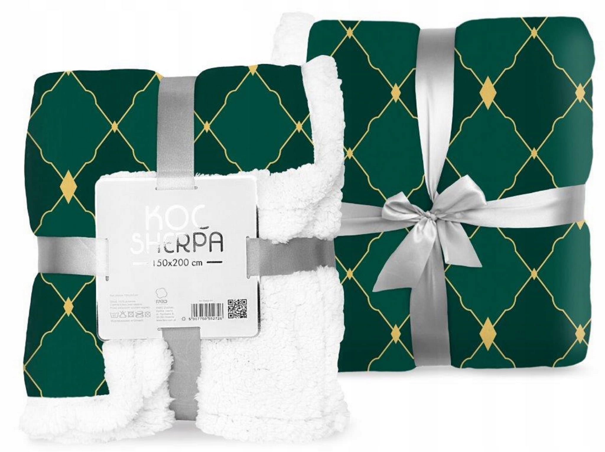 Vánoční Deka 150x200 Sherpa Zelená