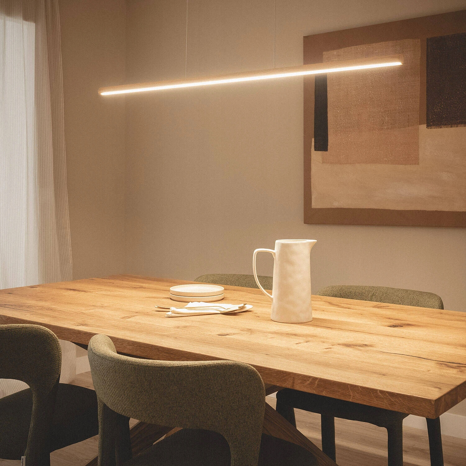 Led závěsná lampa 30W hliníková Cct Denzel nastavitelná Cct, 3 barvy