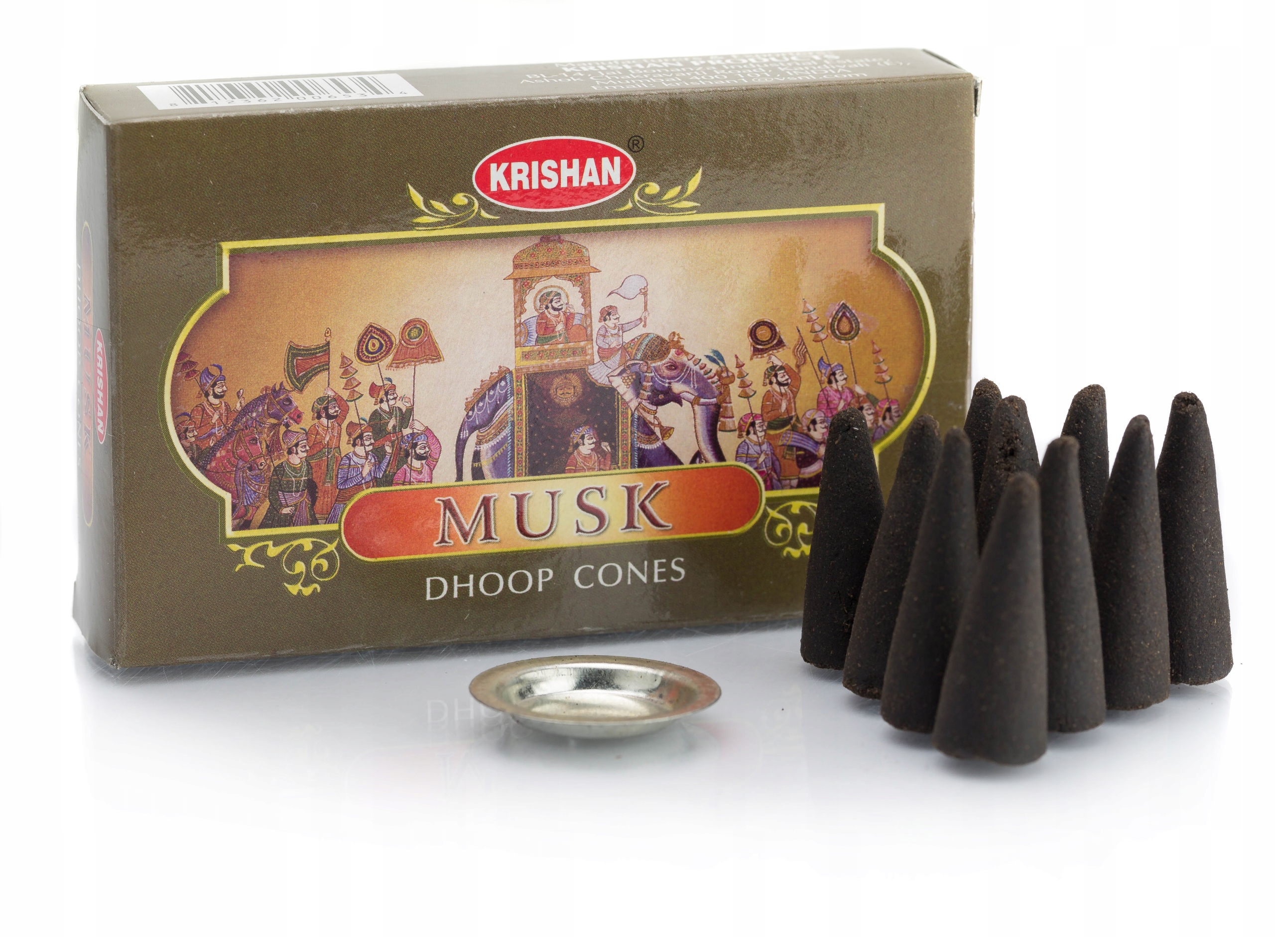 KADZIDEŁKA STOŻKOWE Krishan 10szt - Piżmo