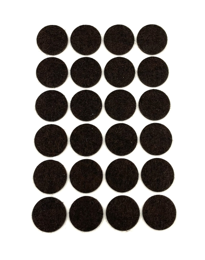 

Podkładki filcowe samoprzylepne brąz ⌀ 22mm 24szt