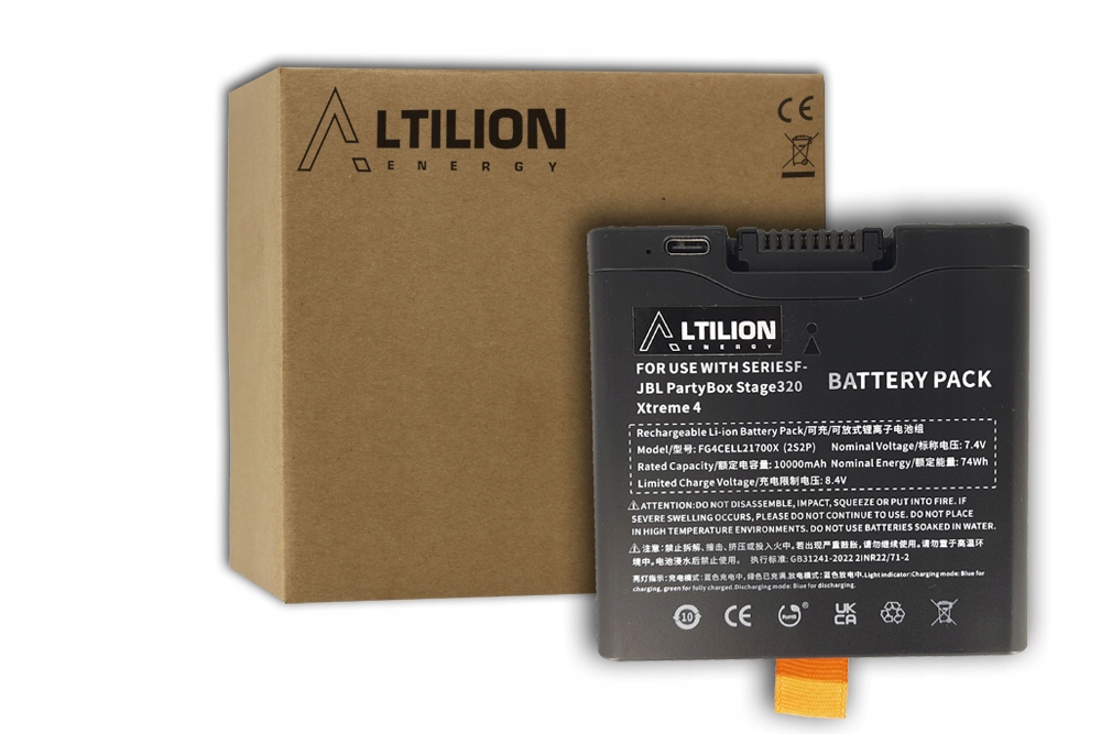 Baterie Altilion Energy FG4CELL21700X kompatibilní s Jbl PartyBox 320 XTr
