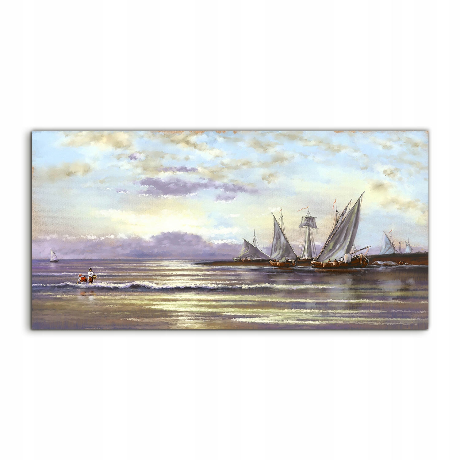 

Fotoobraz 120x60 nowoczesny Morze Rybak Krajobraz