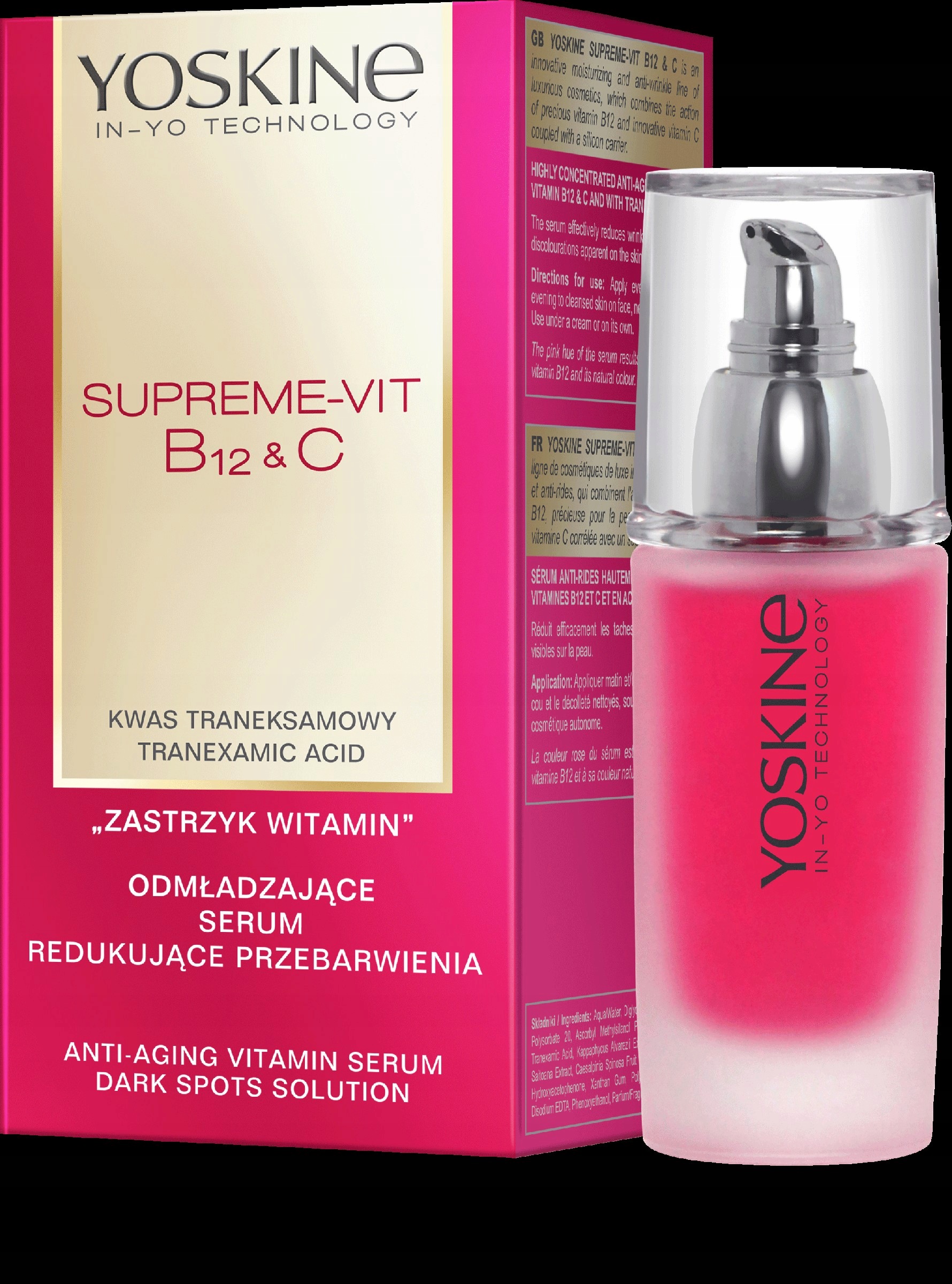 Yoskine Supreme Vit B12 & C Omlazující sérum redukující pigmentové skvrny 30 m