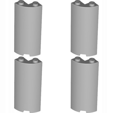 

Lego 30987 Cylinder 2x2x5 szary jasny (8g) 4 szt.