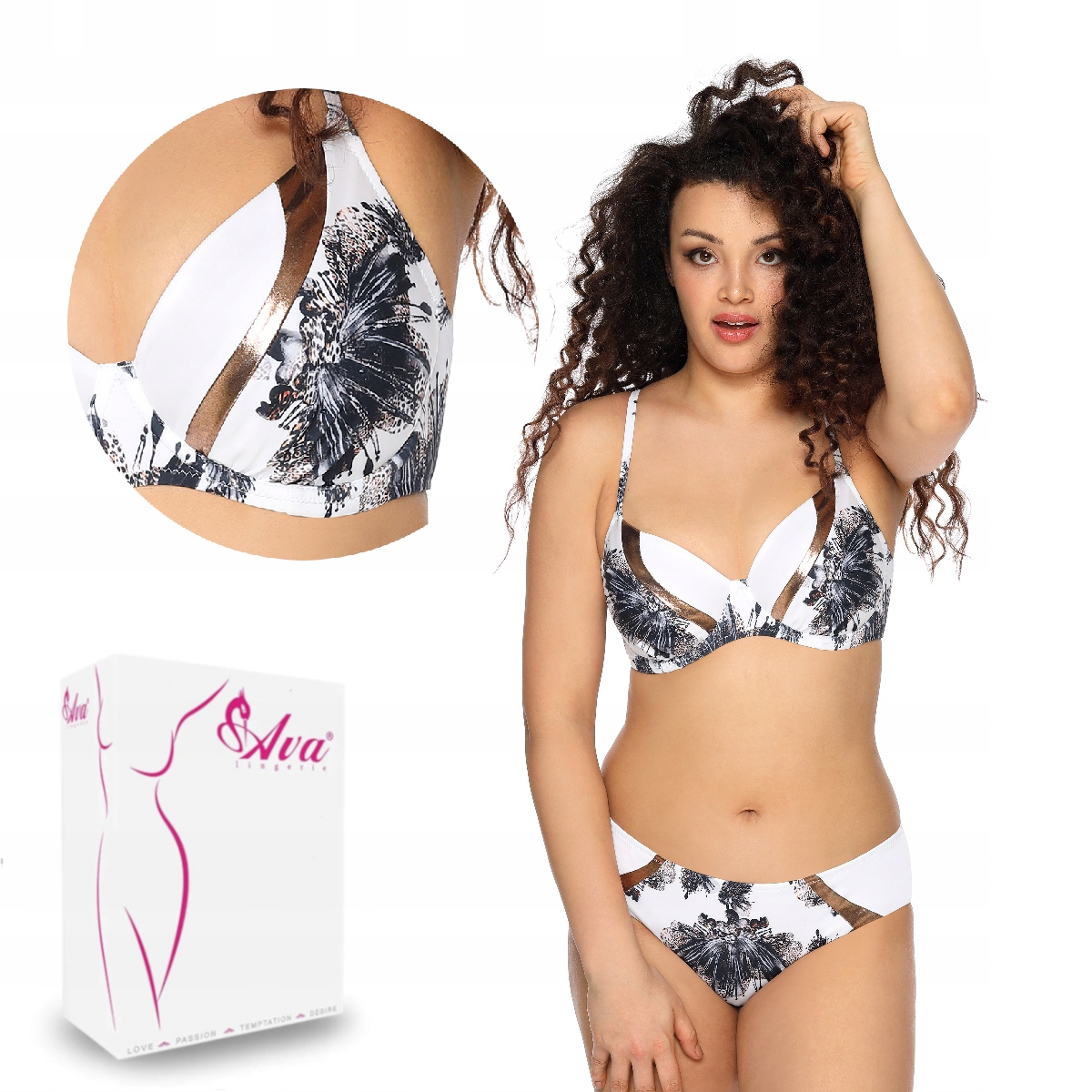 Plavková podprsenka soft Sk 147 bílá 85J