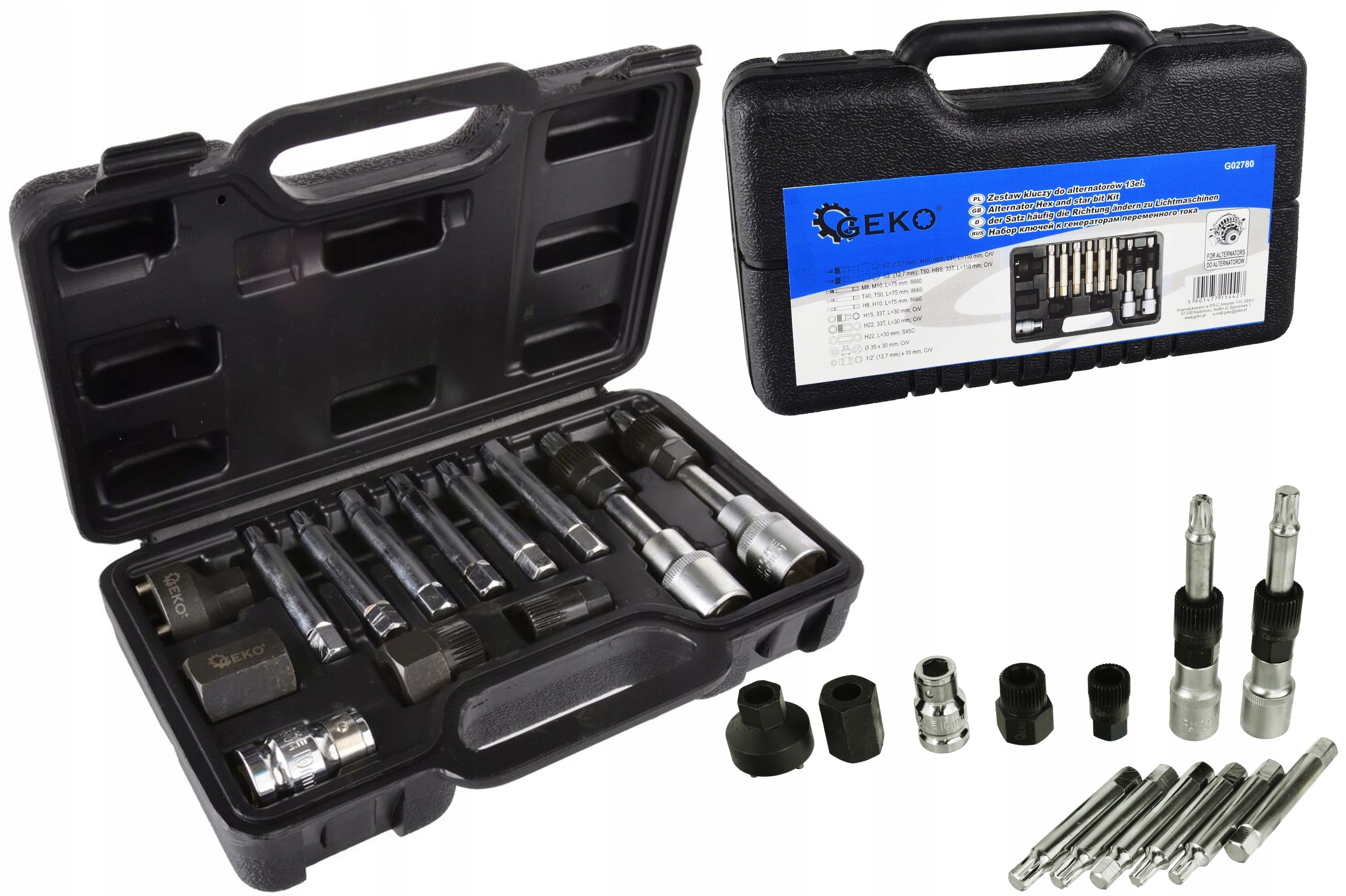 ZESTAW DO ALTERNATORA 13sz KLUCZE DO ALTERNATORÓW