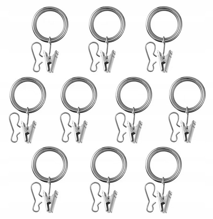 

Kółko z żabką i haczykiem 38 mm Syrlig Ikea 10 szt