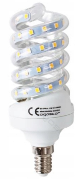Żarówka LED E14 9W 6400K SPIRALA 750LM