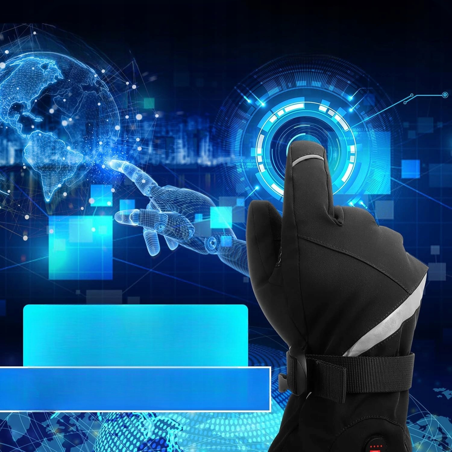 RĘKAWICE PODGRZEWANE UNIWERSALNE 3 TRYBY CIEPŁA RĘKAWICE GRZEWCZE M JELUFT Marka bez marki