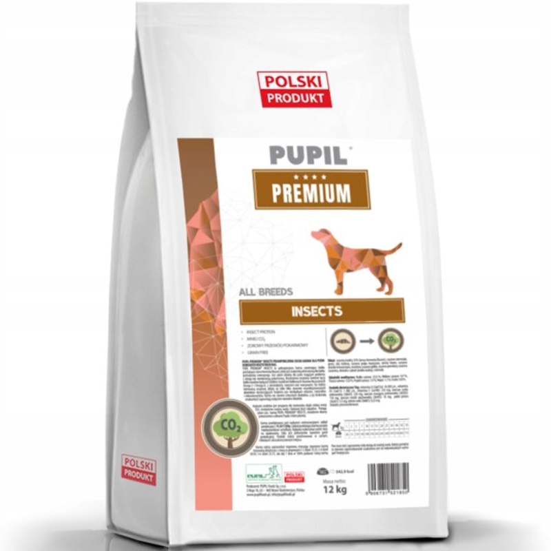 Levně Suché krmivo pro psy Pupil Premium Insect 12 kg