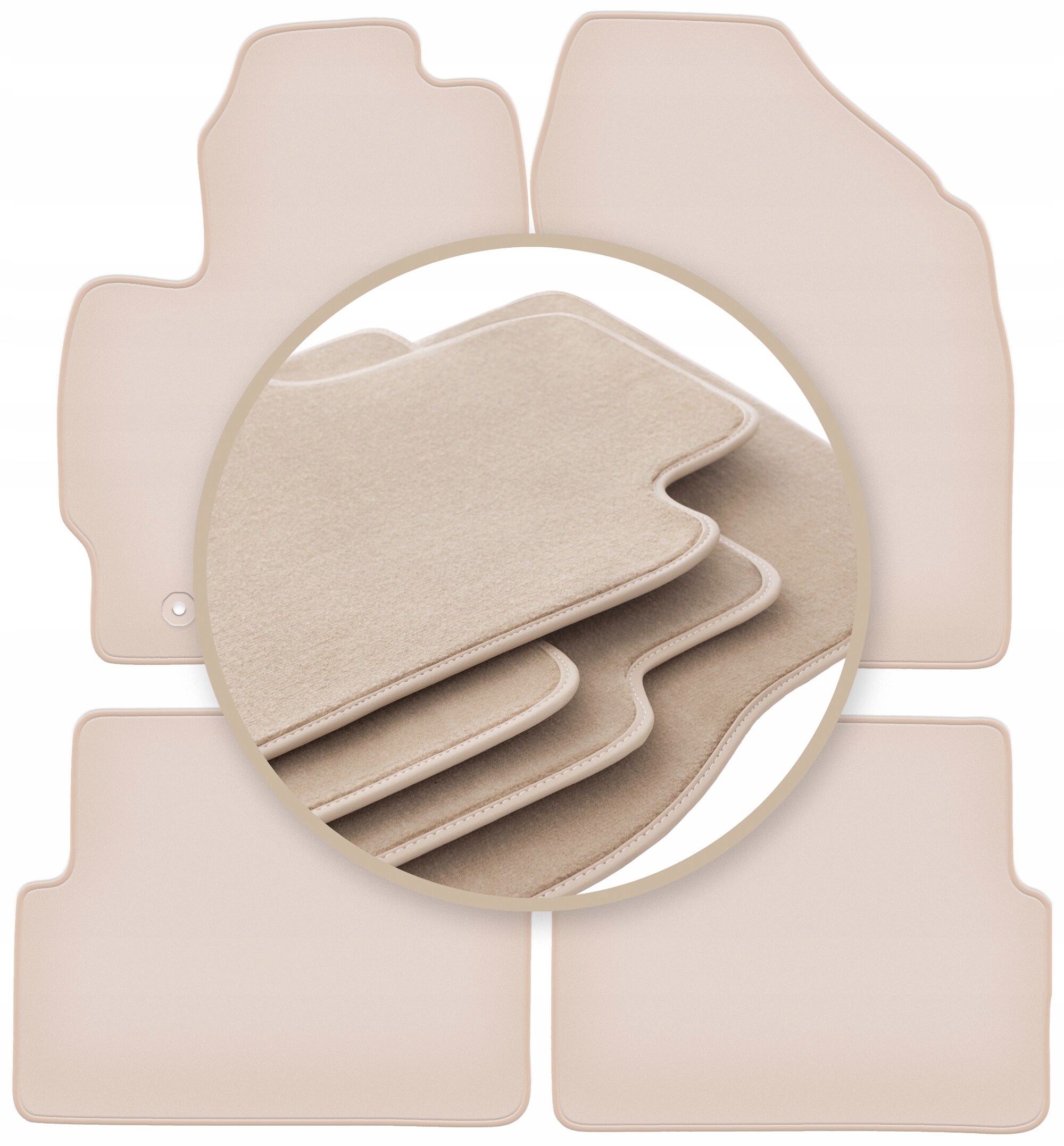 Velúrové koberčeky 10 mm Premium pre: Toyota Corolla E14 E15 sedan 2007-2012