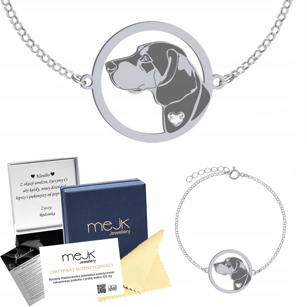 Stříbrný náramek s hannoverským osokovem 925 Dárek Šperky Gravírování