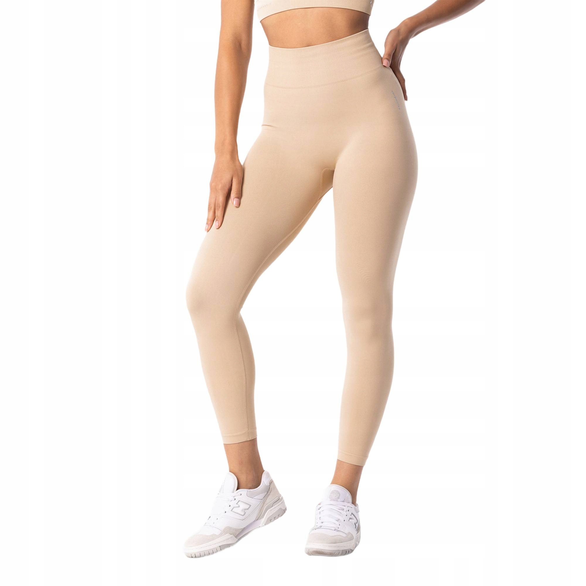 Legginsy treningowe damskie Carpatree Simply Seamless Beige XL
