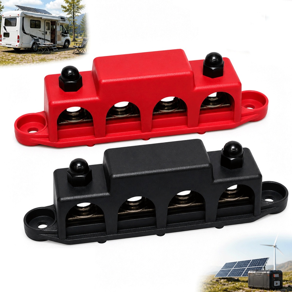 Blok Dystrybucji Zasilania Szyna Zbiorcza M8 Listwa Blok Masy Busbar 2SZT