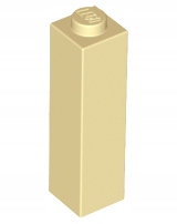 

Lego 14716 klocek 1x1x3 piaskowy 10 szt tan Nowy