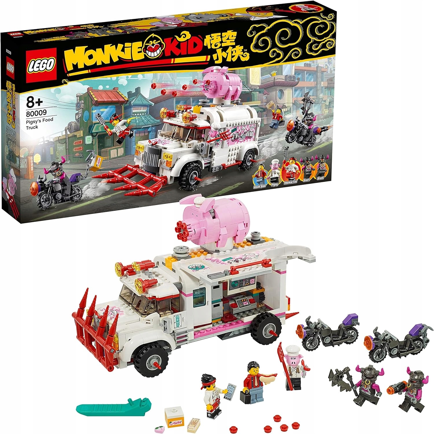 Lego Monkie Kid 80009 Food truck Pigsy'ego Nowe