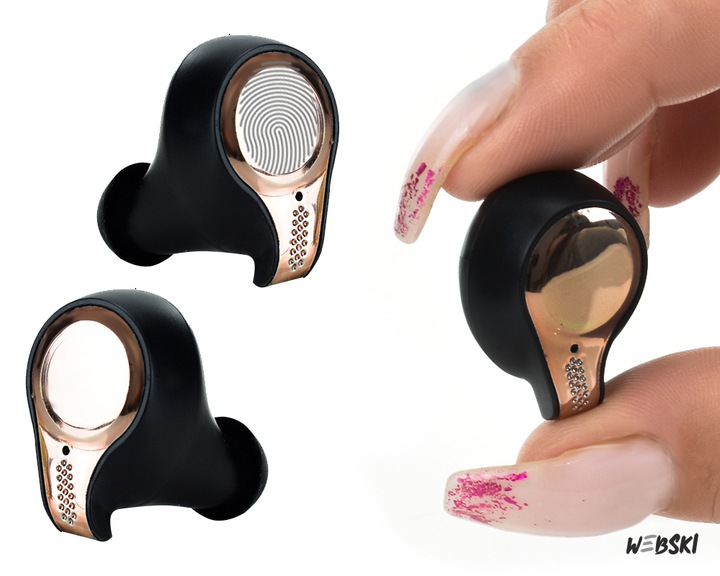 SŁUCHAWKI BLUETOOTH TWS BEZPRZEWODOWE NA TRENING Zasięg 10 m