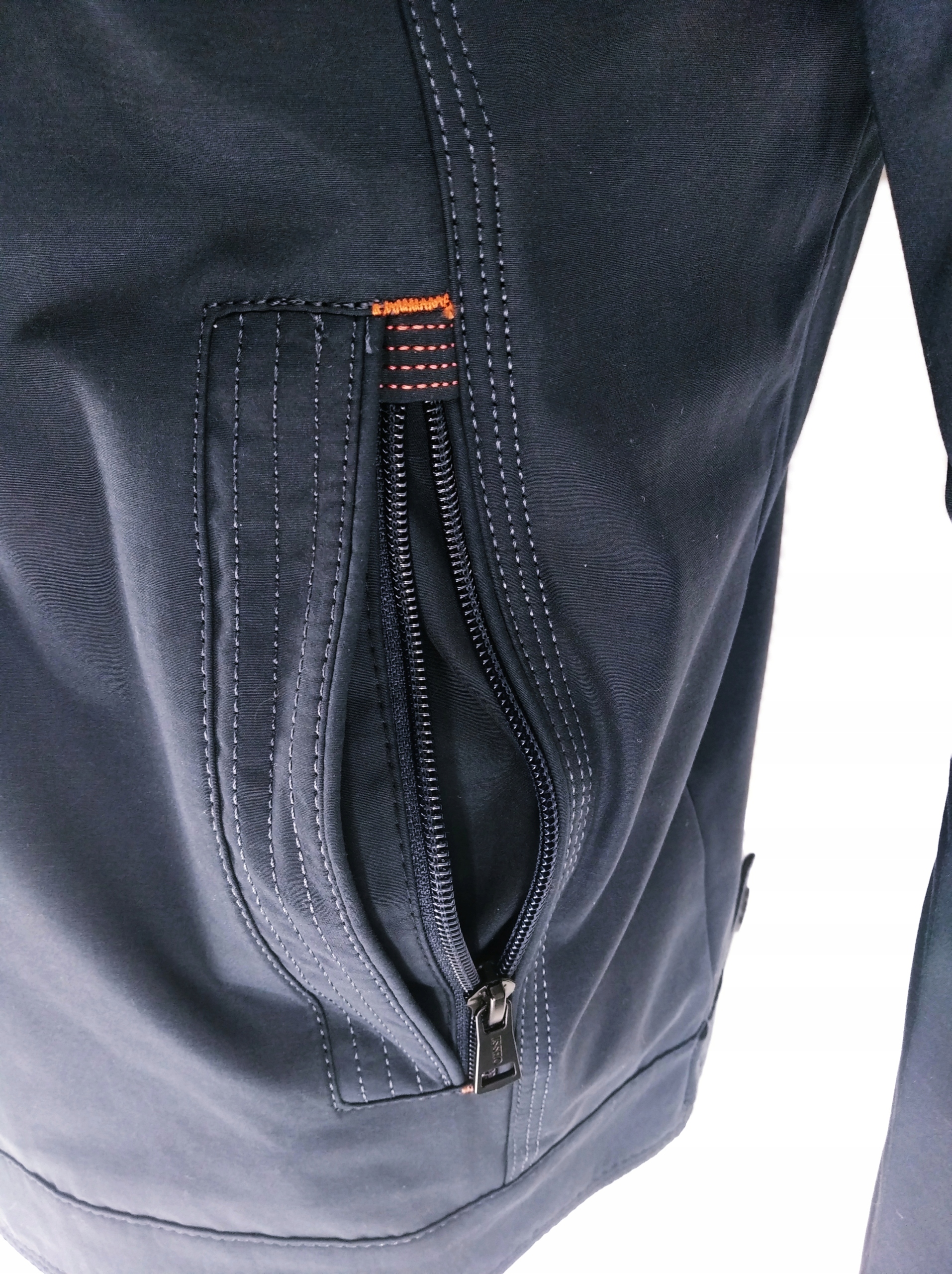 KURTKA MĘSKA PRZEJŚCIOWA GŁADKA 8620 XXL 2XL Kolor niebieski
