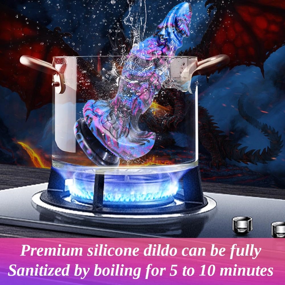 REALISTISCHER Dildo Smok Dla Dorosłych 25 cm Silikonowy Fantazyjny Dildo — miniatura 4