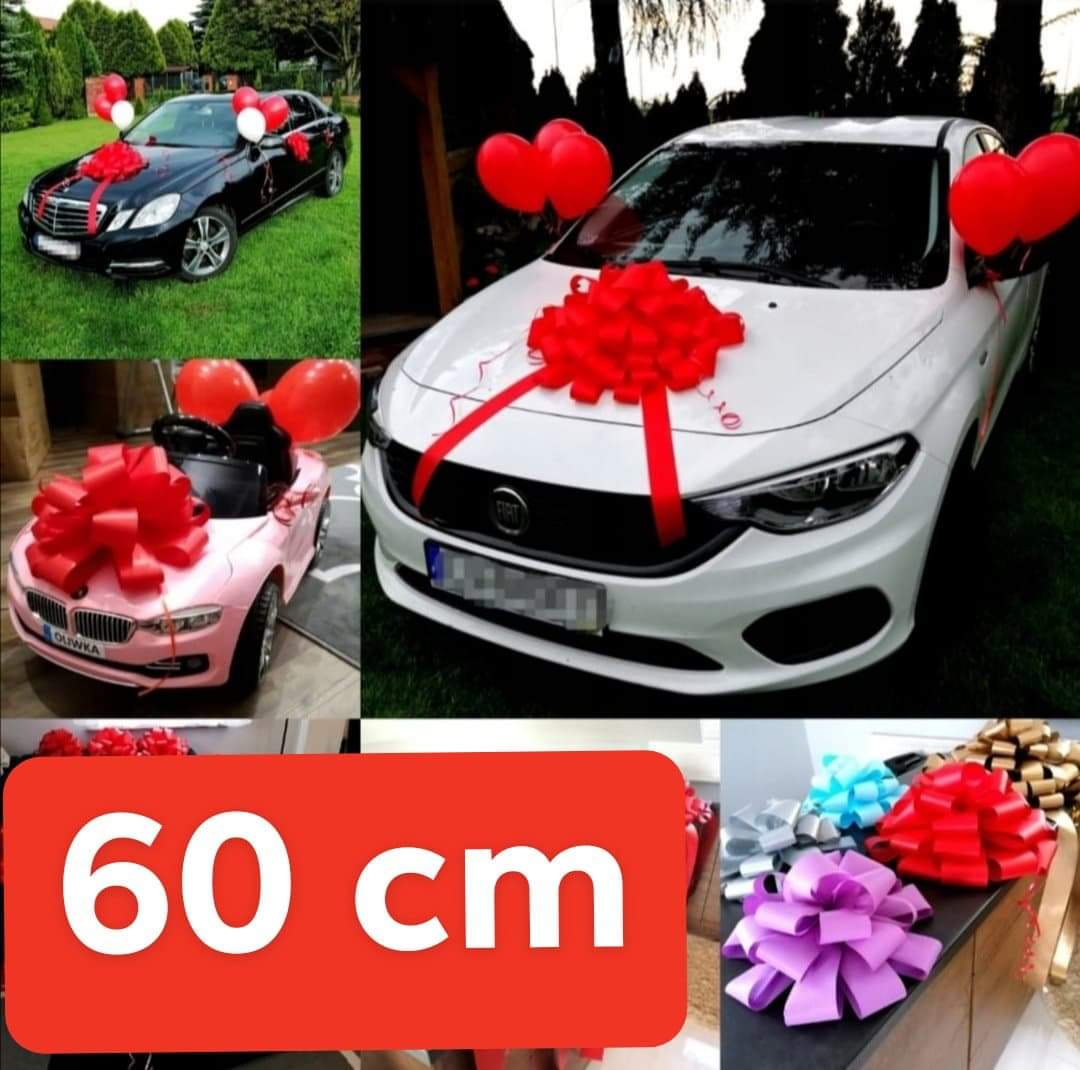 Mašle Ozdobná Na dárek/Auto Velká Krásná 60 cm