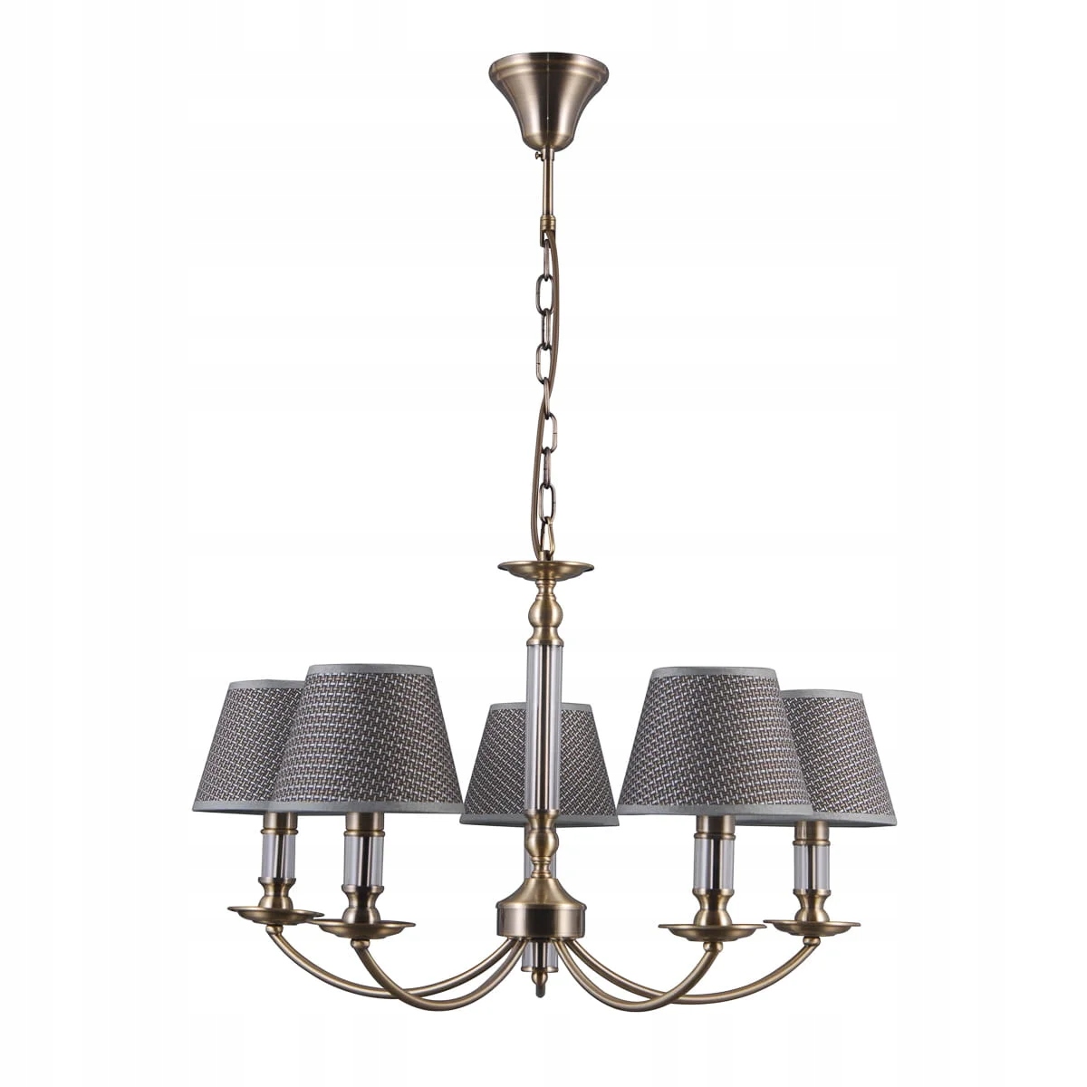 Závesná lampa Italux Zanobi Led klasická hnedá