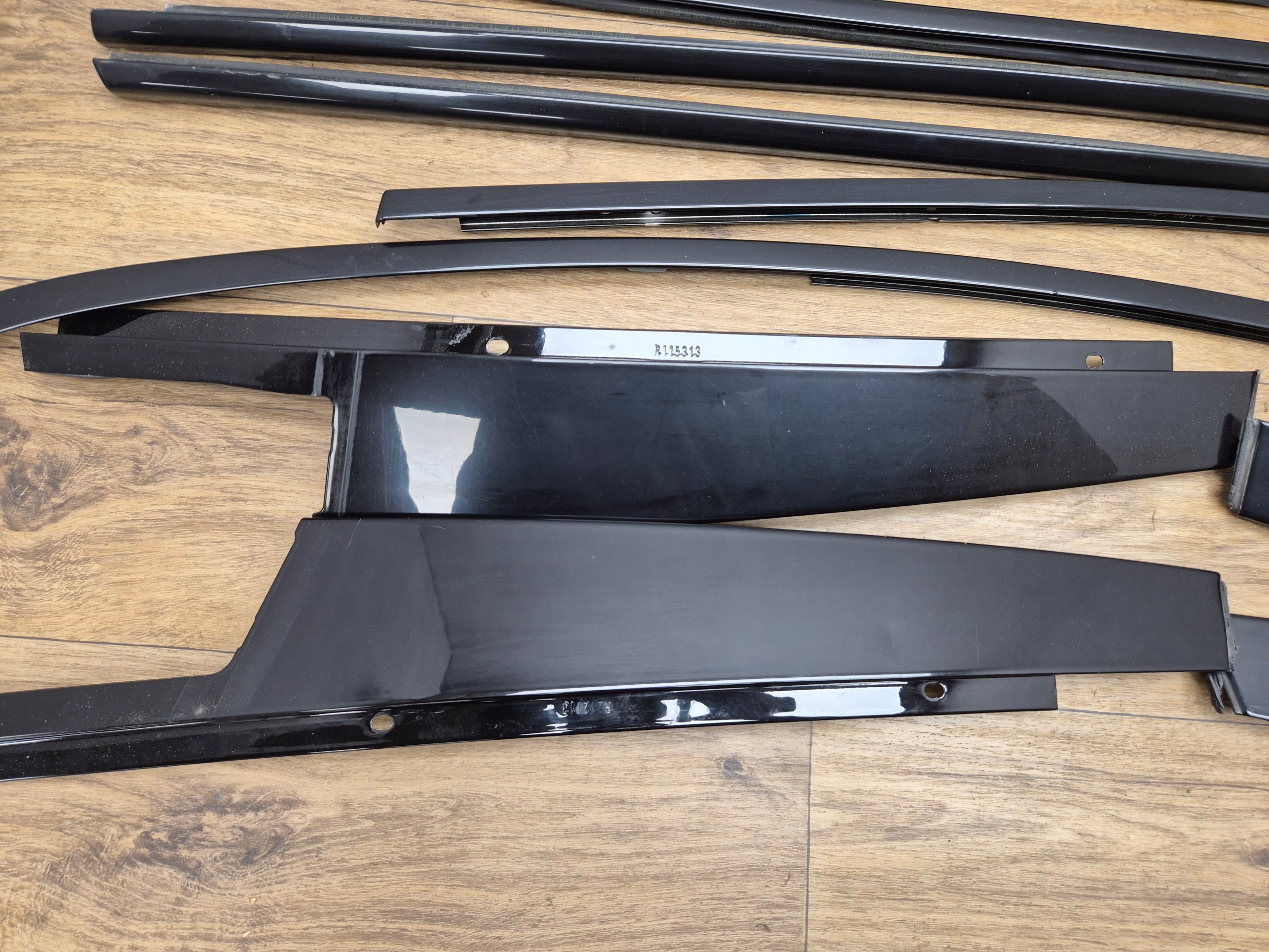 BMW 5 F10 mouldings SHADOWLINE m-packet WYSOKI POLYSK black, complete running board
