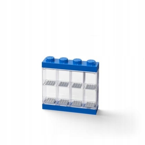 Lego sběratelská skříňka na 8 minifigurek modrá