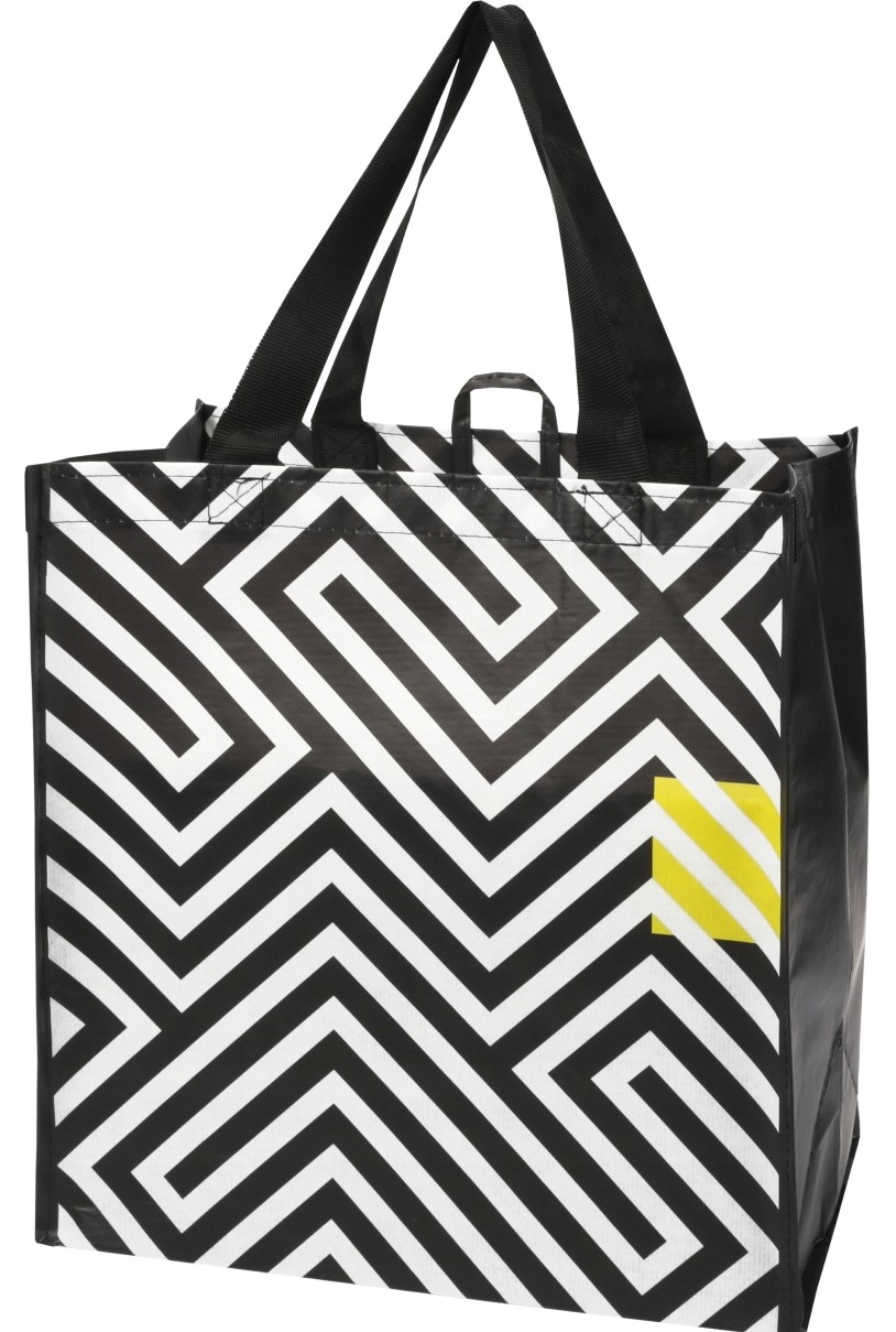CZARNA SIATKA TORBA NA ZAKUPY SHOPPERBAG WOREK