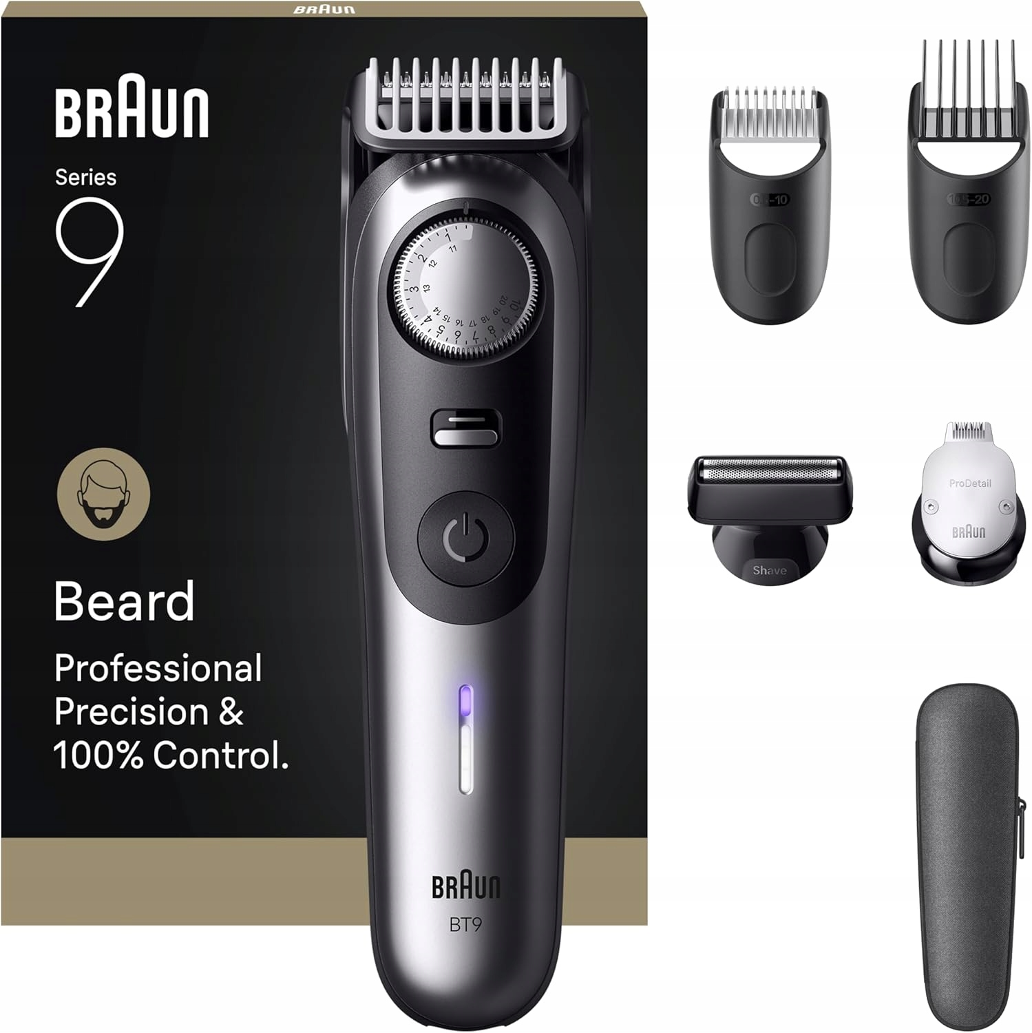 Braun Trymer do brody Series 9 z 7 narzędziami fryzjerskimi Power Boost