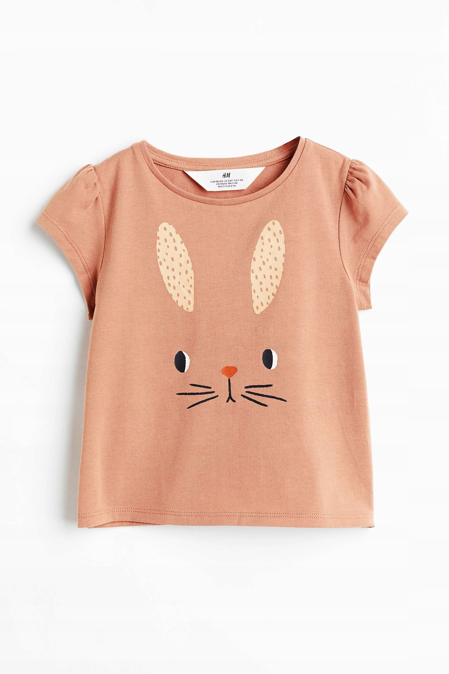 

Nowa H&m bluzeczka Króliczek beżowa 122/128