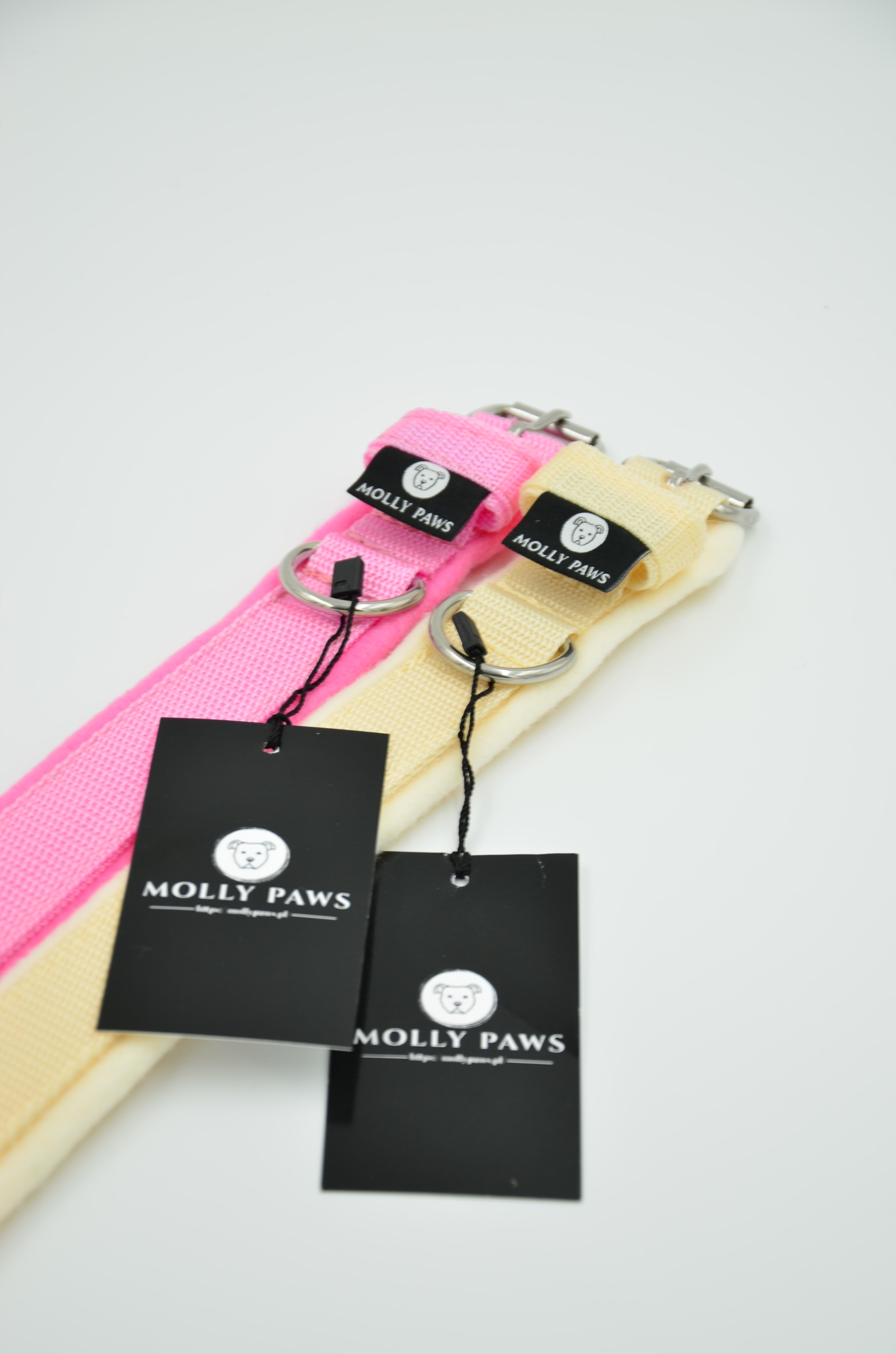 Levně Obojek s fleecem pro malého psa 2 cm, velikost 37 cm – 43 cm, tolerance +/- 1 cm