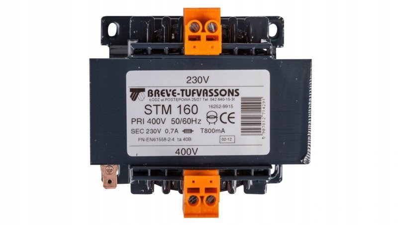 

Transformator 1-fazowy Stm 160VA 400/230V 16252-99