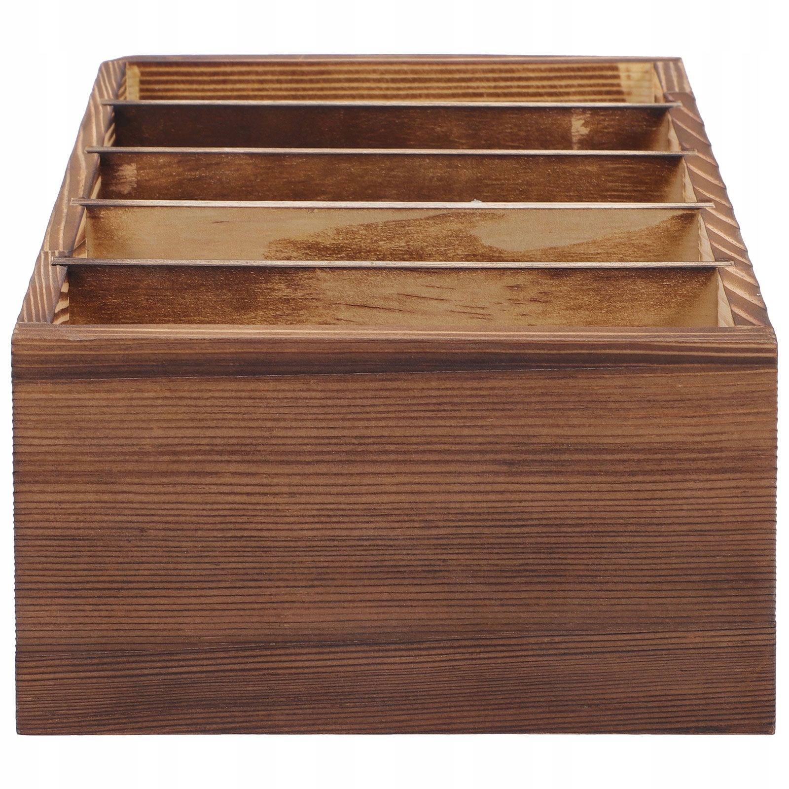 DREWNIANA SKRZYNKA NA TELEFONY Z WIELOMA PRZEGRÓDKAMI