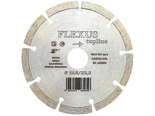 

Tarcza diamentowa segmentowa 115 do betonu Flexus