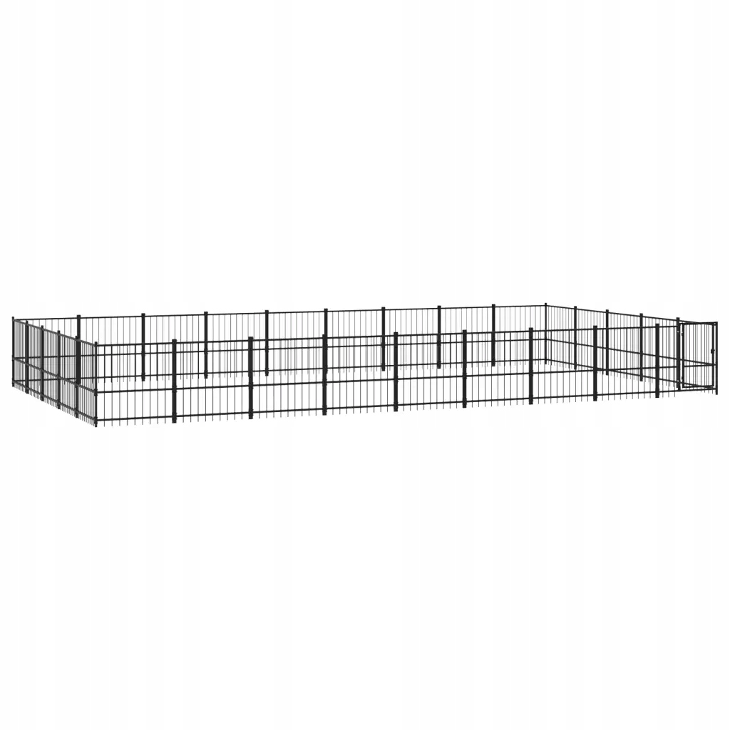 Levně Kotec venkovní pro psa, ocelová, 42,34 m²