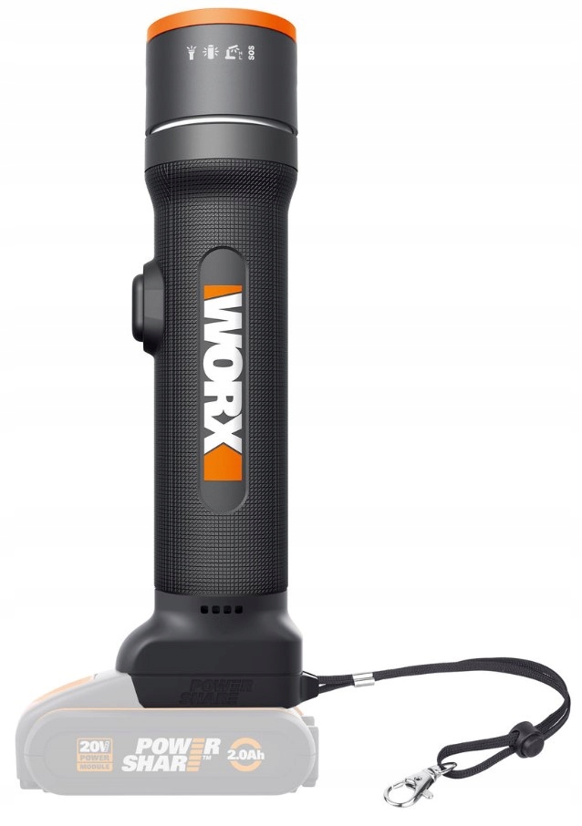 Latarka akumulatorowa 4w1 Worx WX027.9 20V 510LM