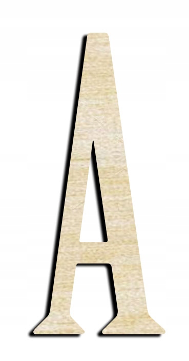 Drewniane litery cyfry literki cyferki napis 9cm