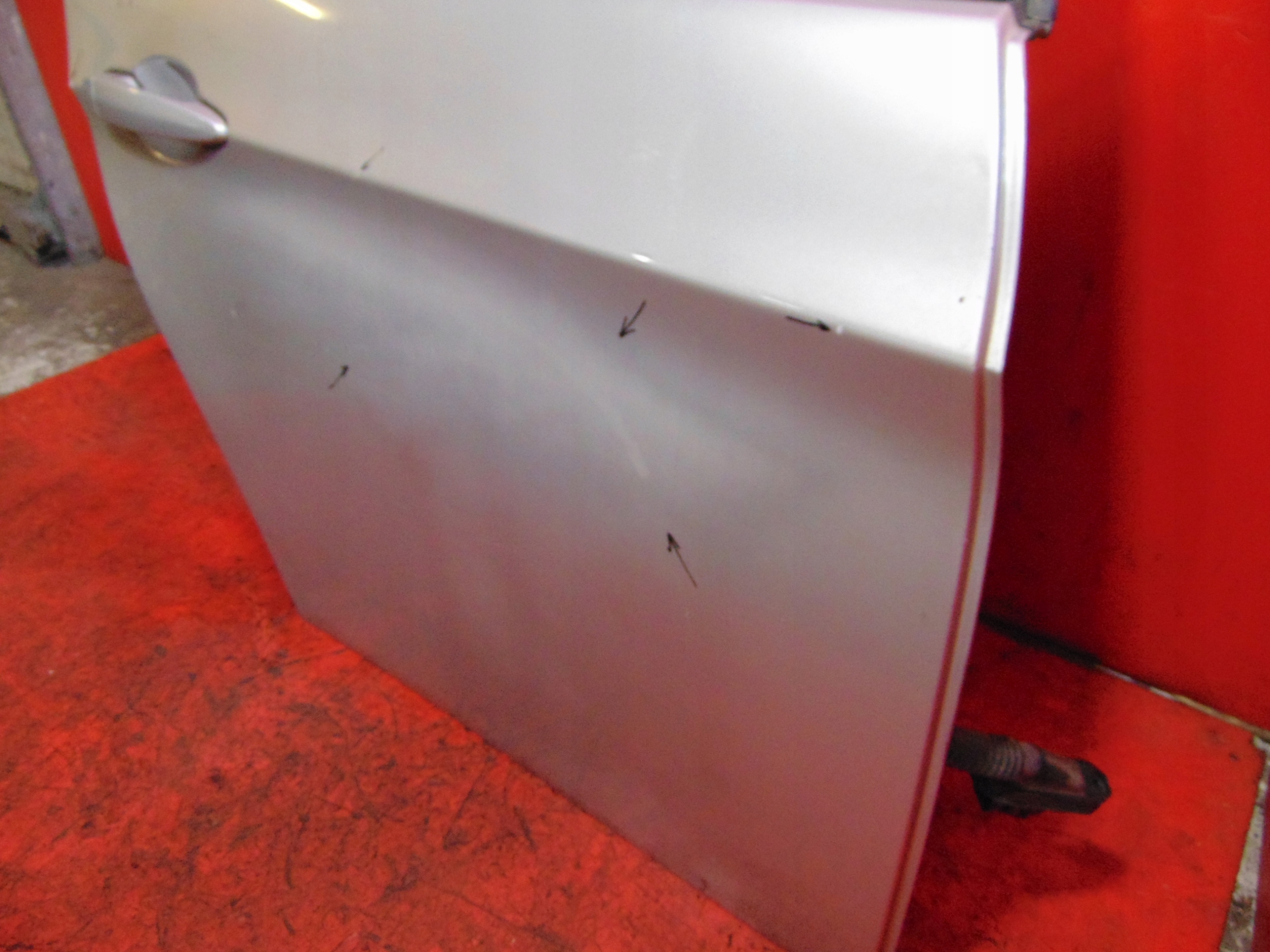 BMW 3 E90 door rear part right 354 silver sedan