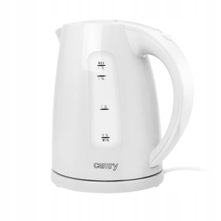 Camry Kettle Cr 1255 Standard 2200 W 1.7 L Plastic 360° rotational base Whi