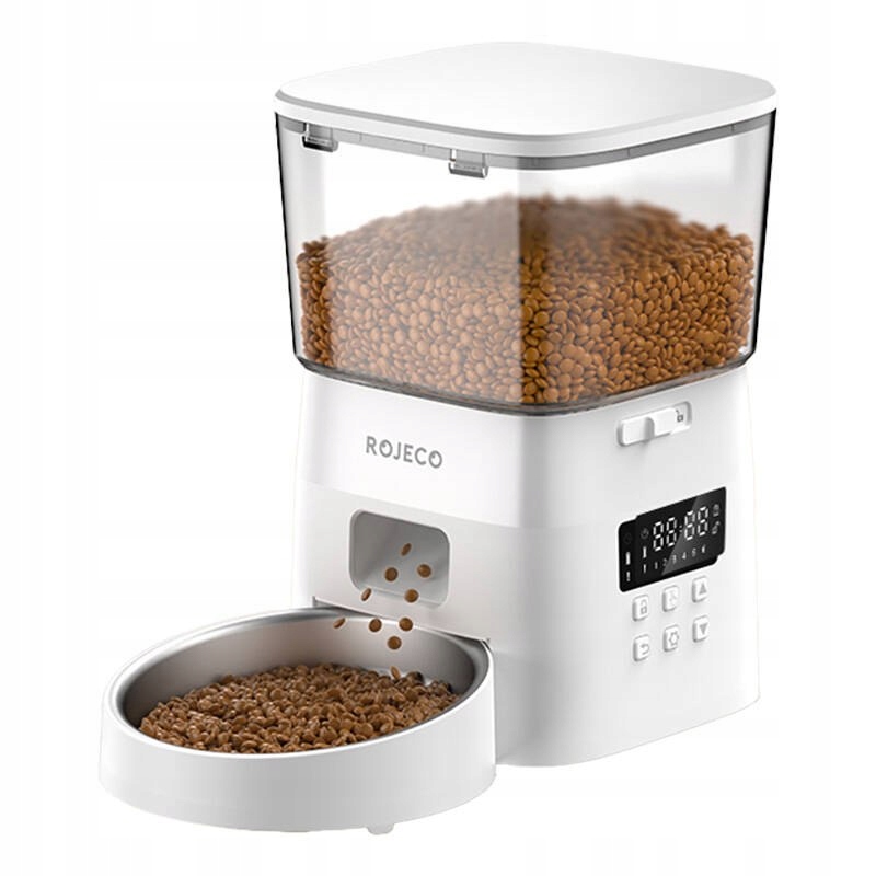 Levně Inteligentny dozownik karmy Rojeco 2L Pet Feeder Button Version