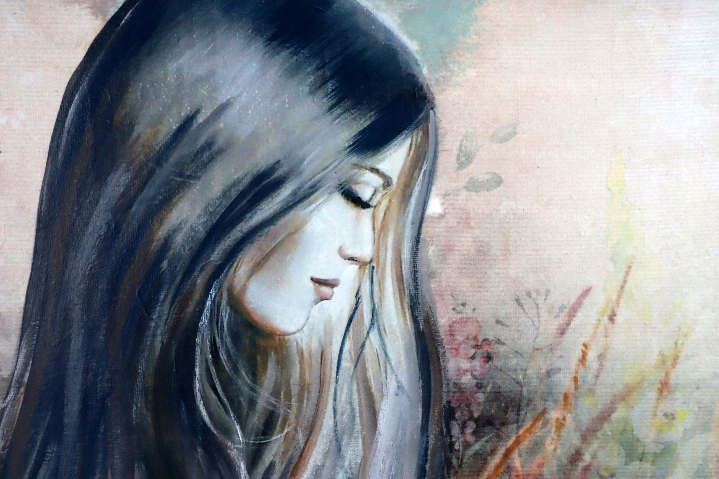 Obraz na plátně Žena louka příroda, příroda