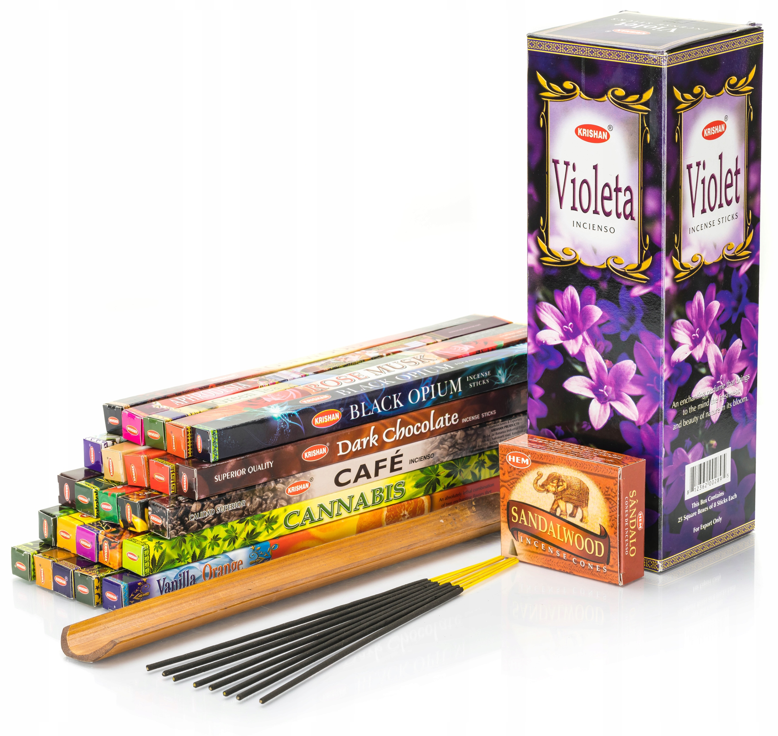 KADZIDEŁKA MIX - 200szt Kadzidła Zapachowe Zestaw