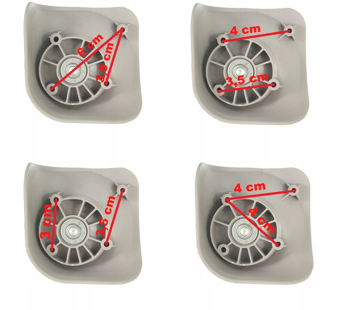 KÓŁKO DO WALIZKI CZĘŚĆ TORBA SERWIS NAPRAWA CZĘŚCI Materiał dominujący tworzywo sztuczne