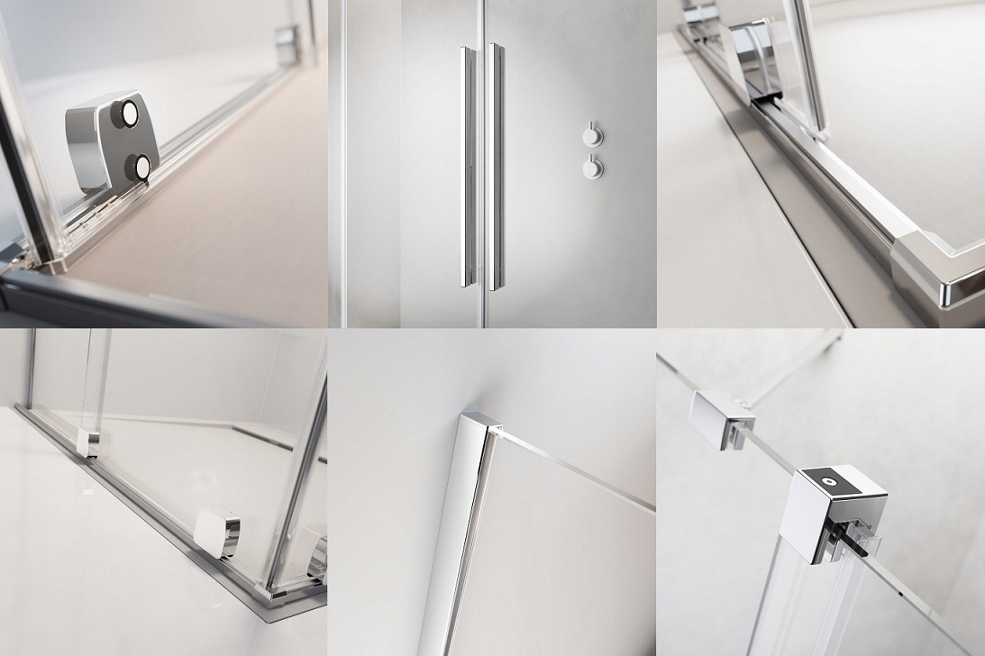 KABINA RADAWAY Furo walk-in 120 lewa chrom przejrz Grubość szkła/szyby 8 mm