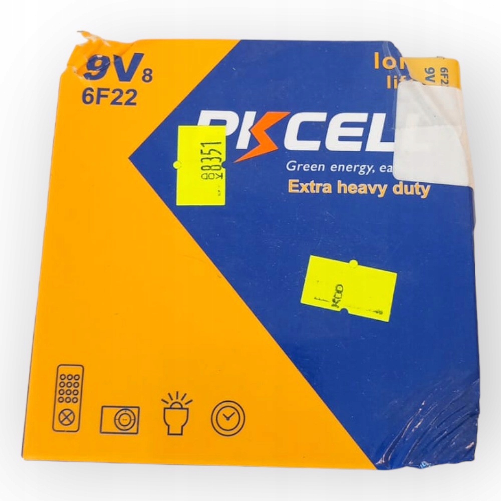 Baterie 9V 6F22 PKCELL 8szt